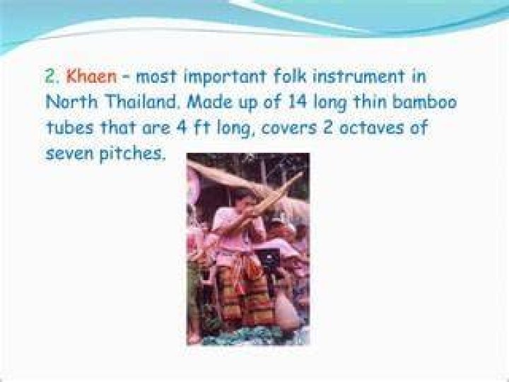 What is the most important instrument in Thailand?