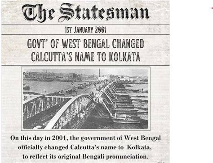 What is the old name of Calcutta?