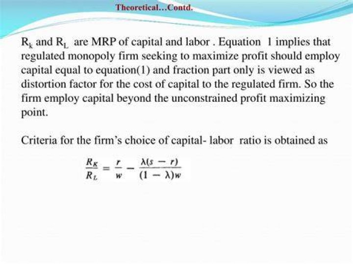 What is the optimal capital to labor ratio?