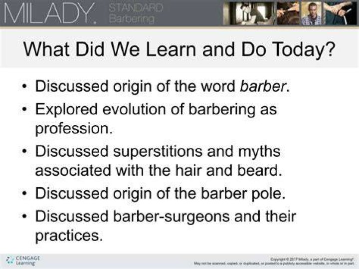 What is the origin of the word barber Milady?