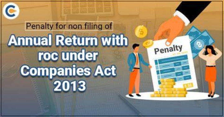 What is the penalty for non filing of annual return under ROC by a company?