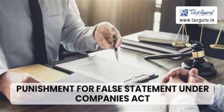 What is the punishment for false statement?