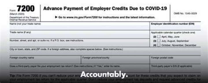 What is the purpose of form 7200?