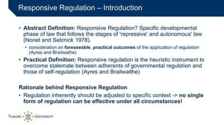 What is the rationale for regulation?