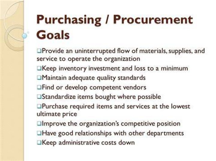 What is the relationship between procurement and other departments?