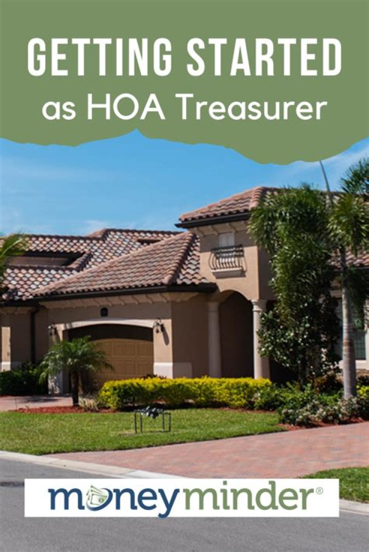 What is the role of a treasurer in a homeowners association?