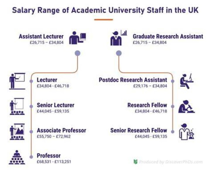 What is the salary of a university professor in UK?