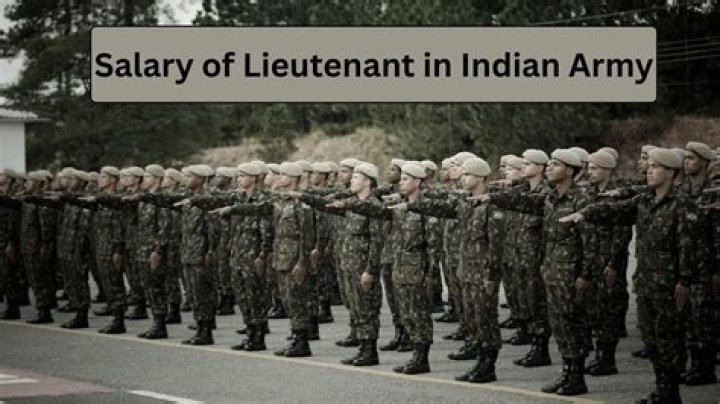 What is the salary of lieutenant in India?