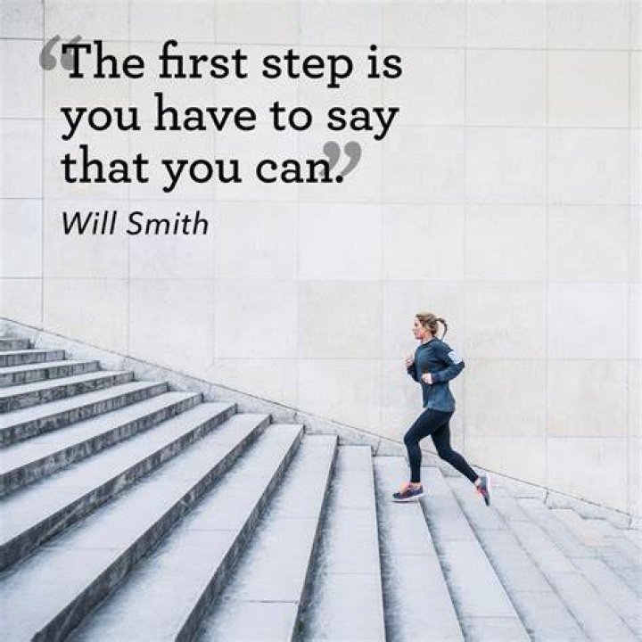 What is the saying about the first step?