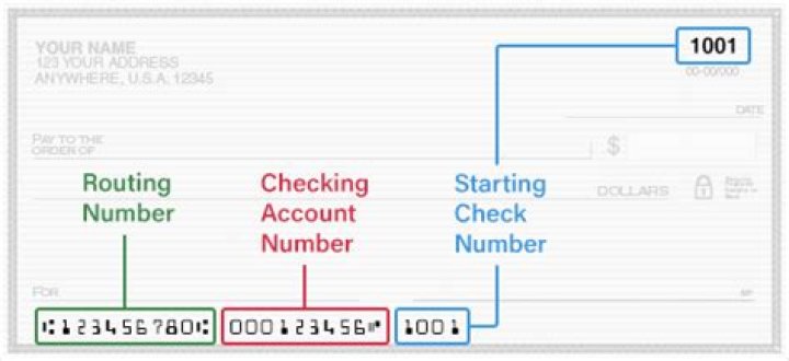 What is the second set of numbers on the bottom of a check?