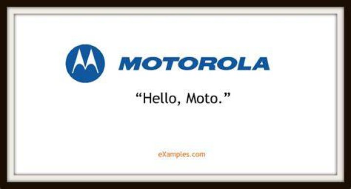 What is the slogan of Motorola?