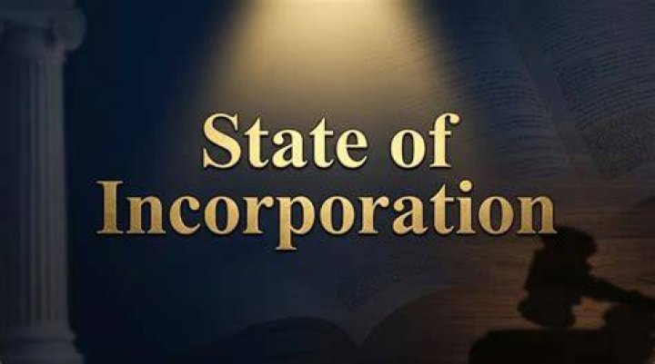 What is the state of incorporation mean?