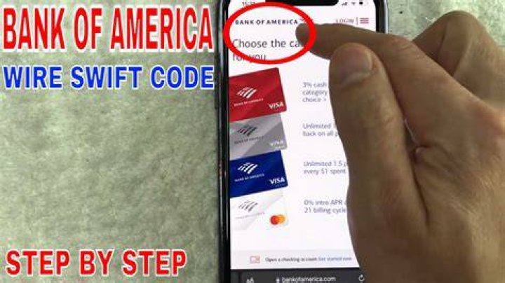 What is the SWIFT code for Bank of America Texas?