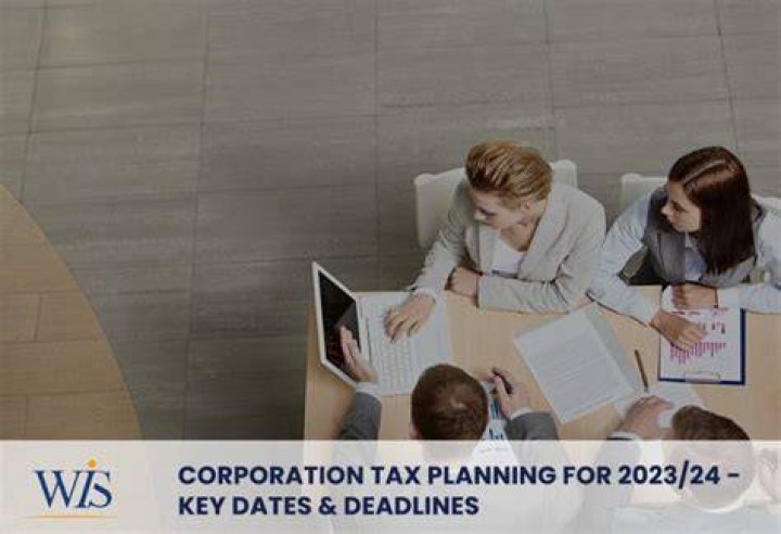 What is the tax year for a corporation?