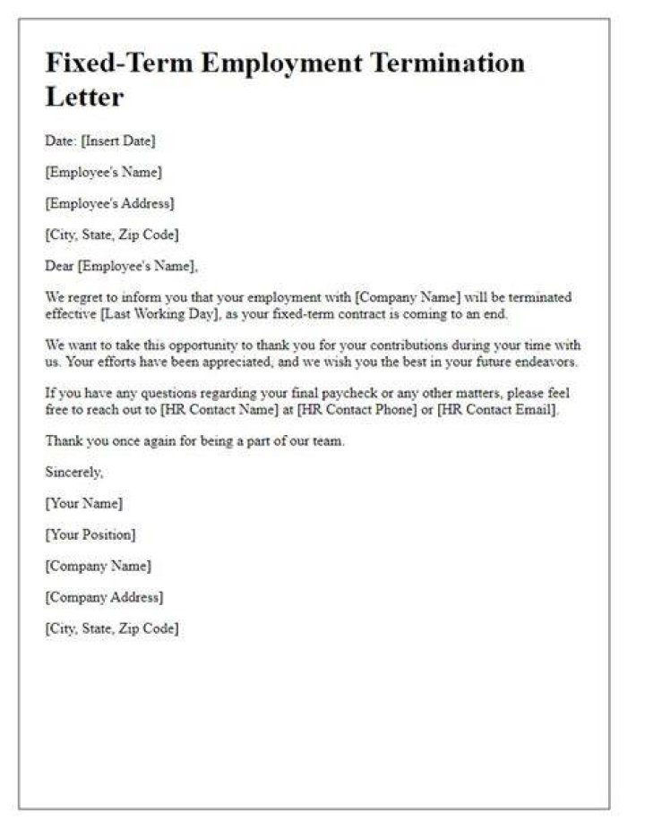What is the term of termination?