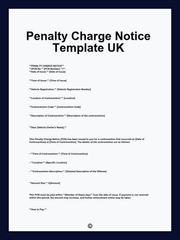 What is the time limit for issuing a penalty charge notice?