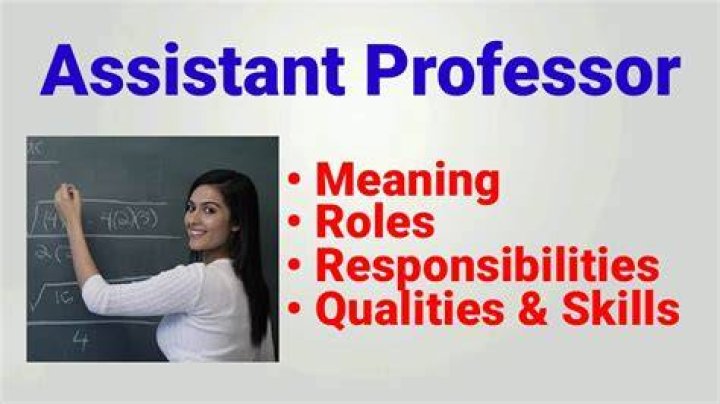 What is the title of an assistant professor?