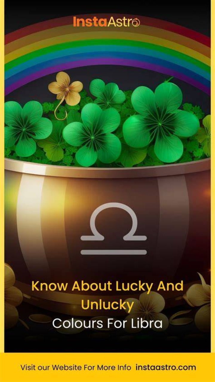 What is the unlucky color for Libra?