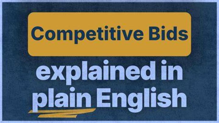 What is the value of getting competitive bids?