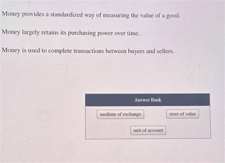 What is the value of money answer?