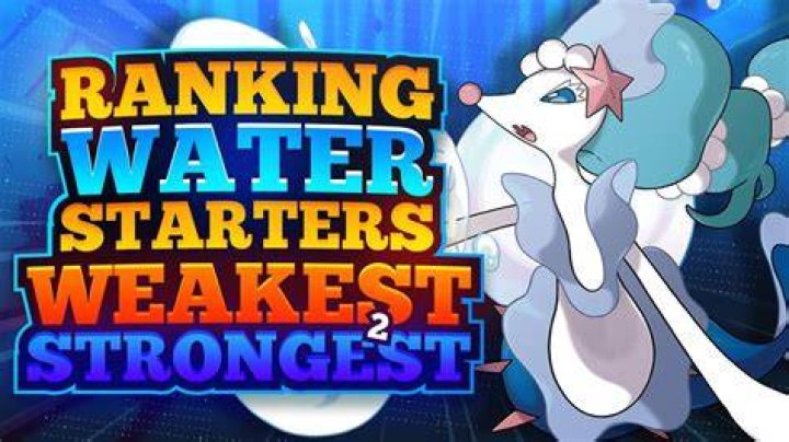 What is the weakest Water type starter?