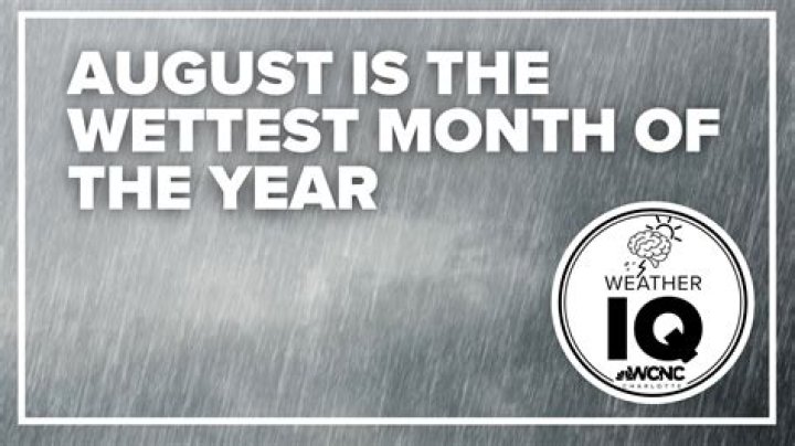 What is the wettest month in Charlotte NC?