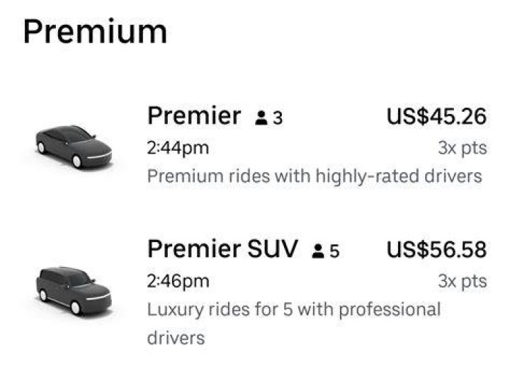 What is Uber Premier?