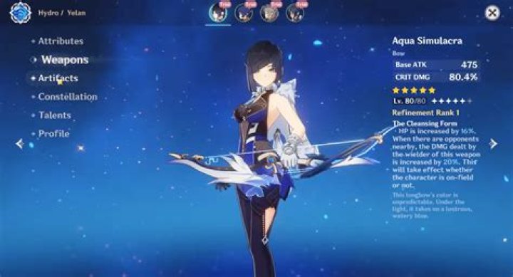 What is Yanfeis signature weapon?