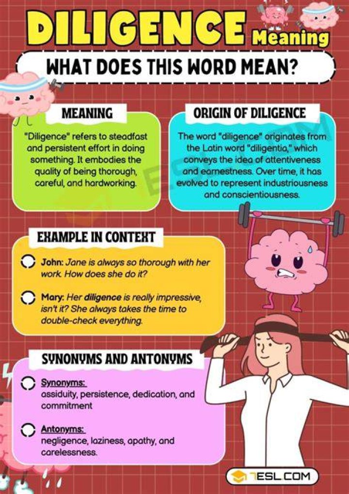 What it means to be diligent?