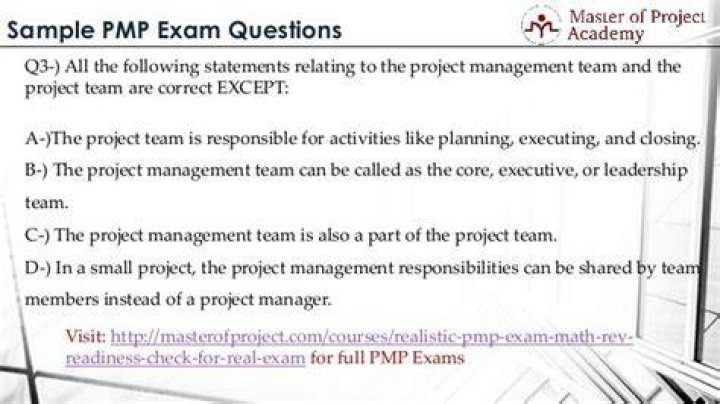 What kind of questions are on the PMP exam?
