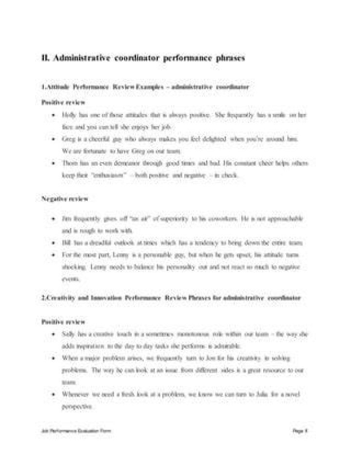 What makes a good administrative coordinator?