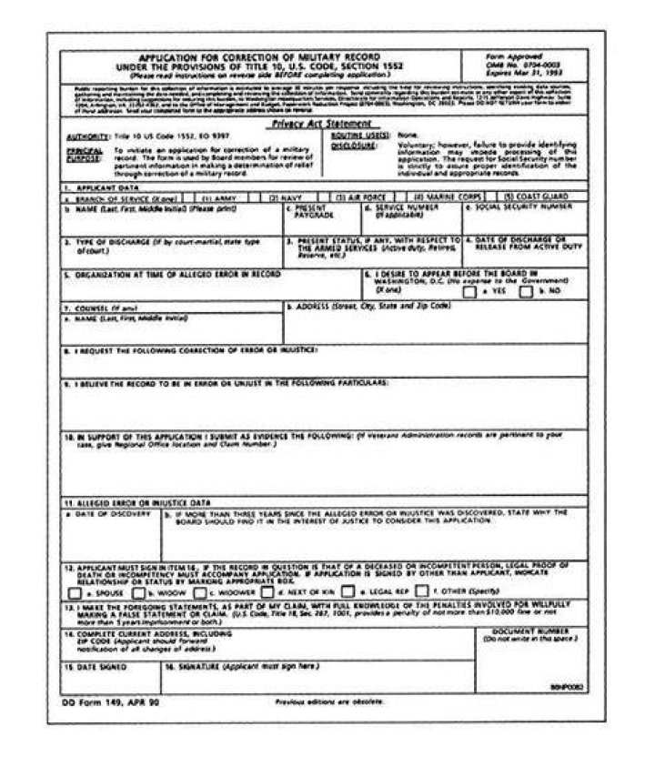 What military form shows home of record?