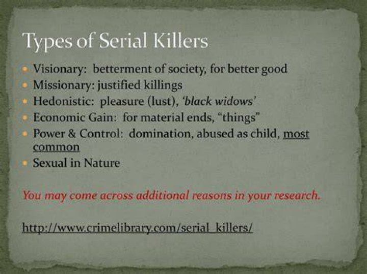 What personality types are serial killers?