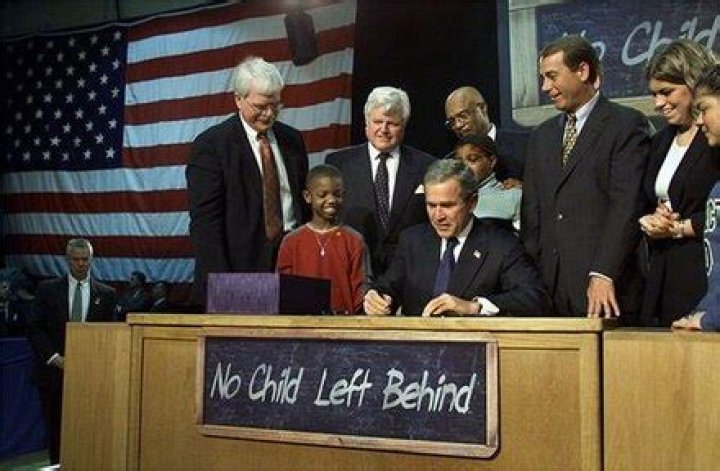 What President started No Child Left Behind?