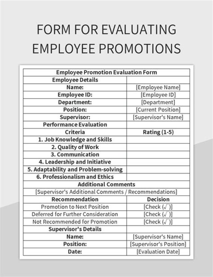 What qualifies an employee for a promotion?