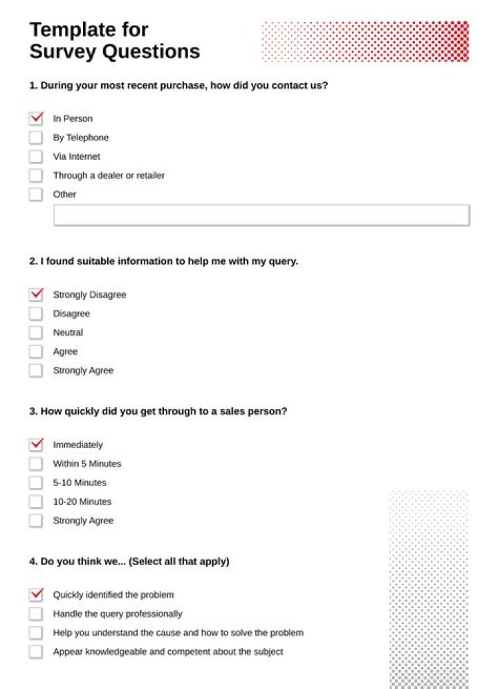 What questions should I ask in a business survey?