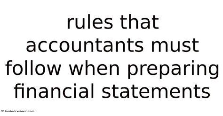 What rules do accountants follow?
