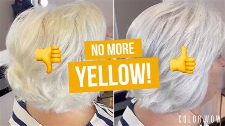 What shampoo takes yellow out of white hair?