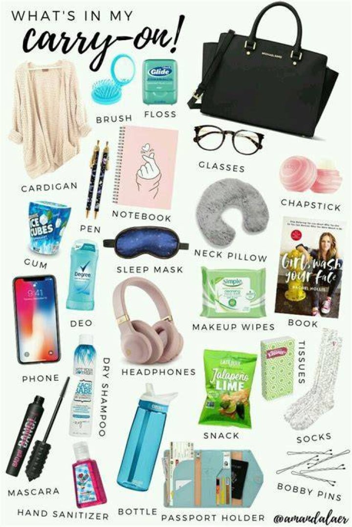 What should a teen pack for carry-on?