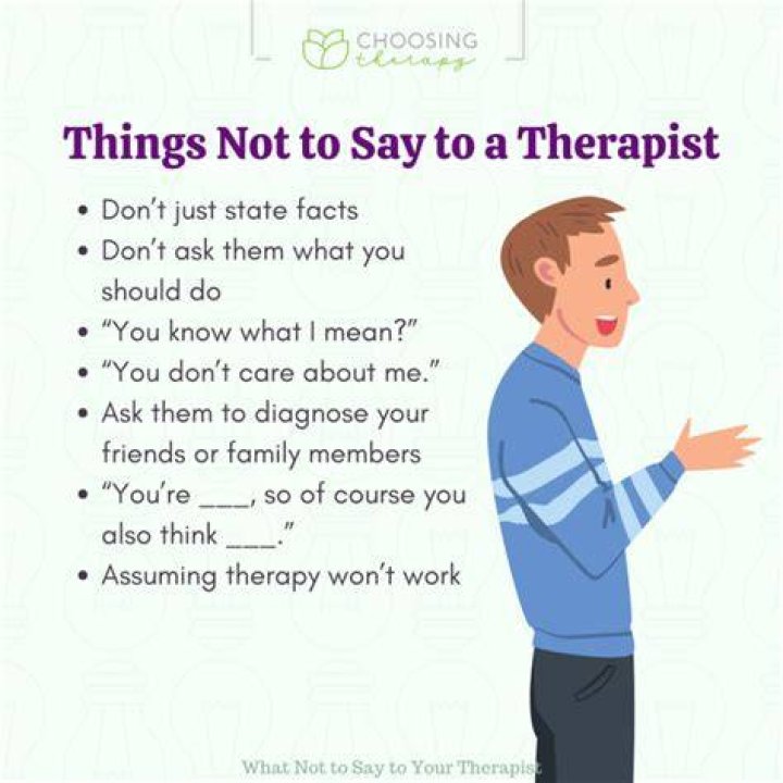 What should a therapist not do?