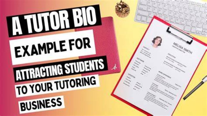 What should be included in a tutor bio?