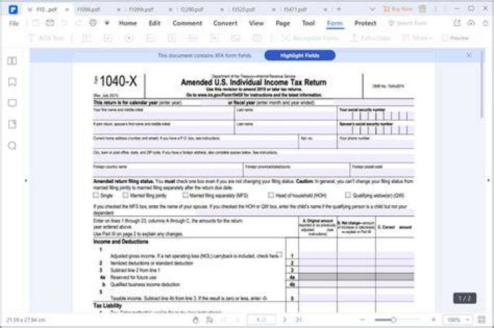 What should I do before filling out Form 1040X?