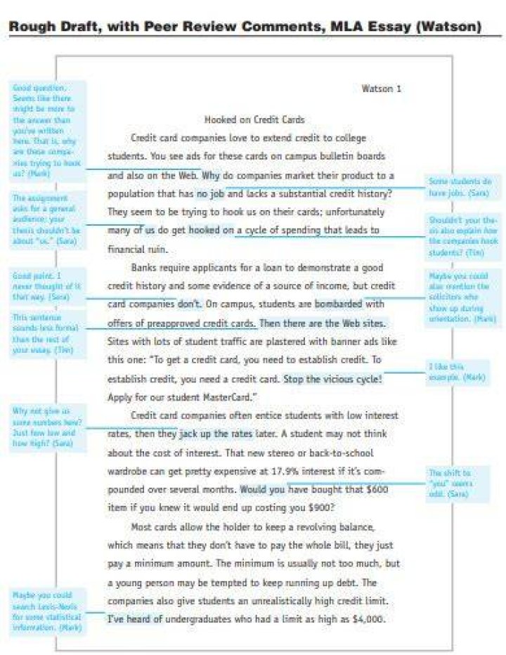 What should my rough draft look like?