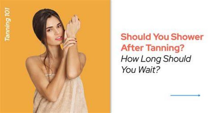 What should you do after tanning?