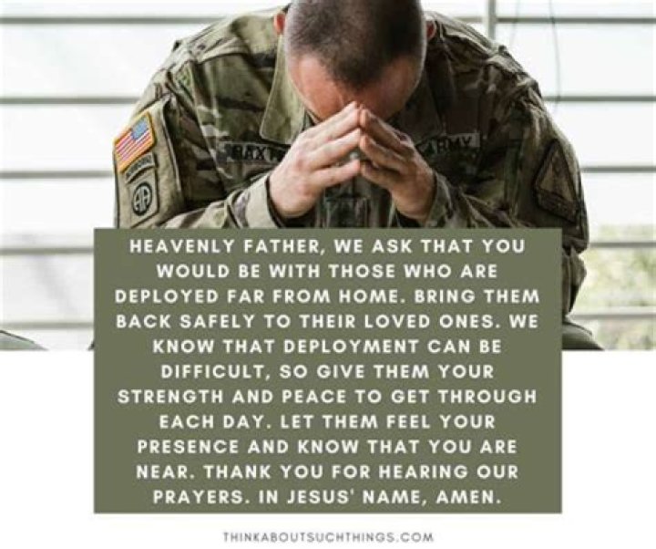 What should you not say to a deployed soldier?