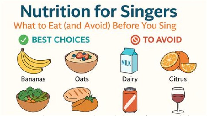 What singers should not eat?