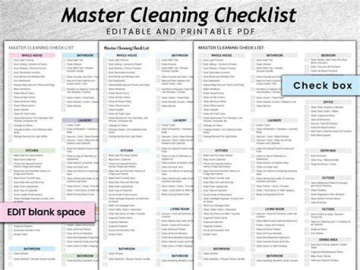 What step must managers take after creating a master cleaning schedule?