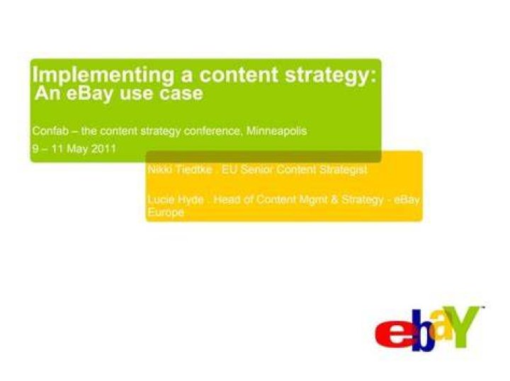 What strategy does eBay use?