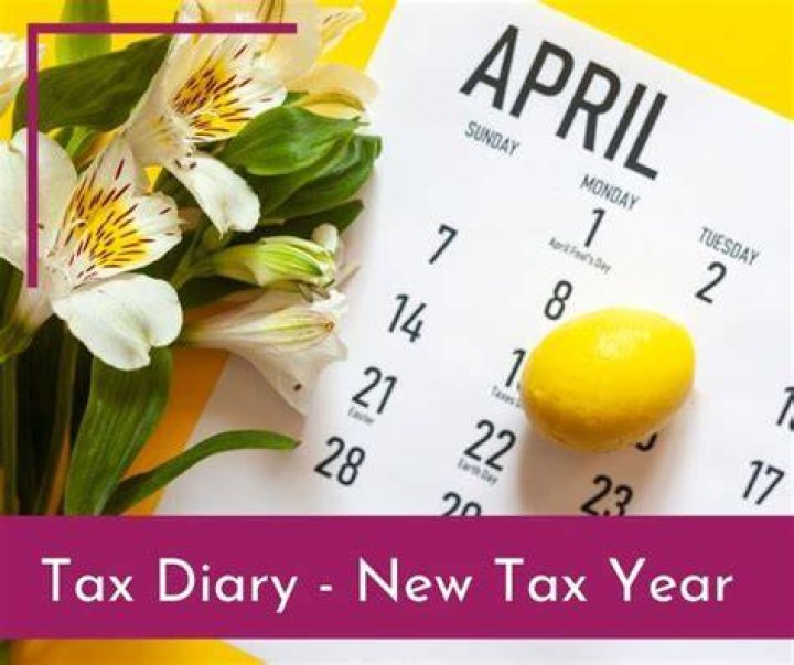 What tax year is due in April 2021?