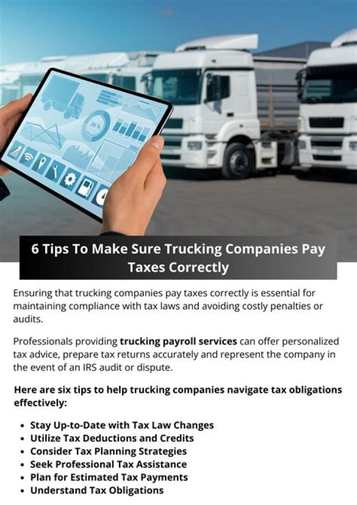 What taxes do trucking companies pay?